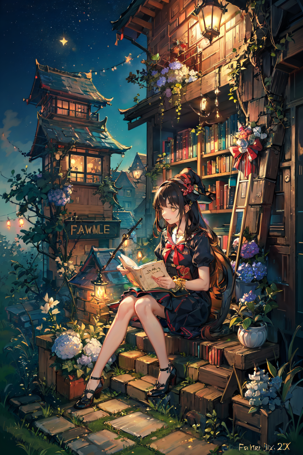 16528-1282246554-(Masterpiece_1.2, high quality), (pixiv_1.4),fansty world,_1girl, book, broom, kiki (majo no takkyuubin), flower, cat, open book.png